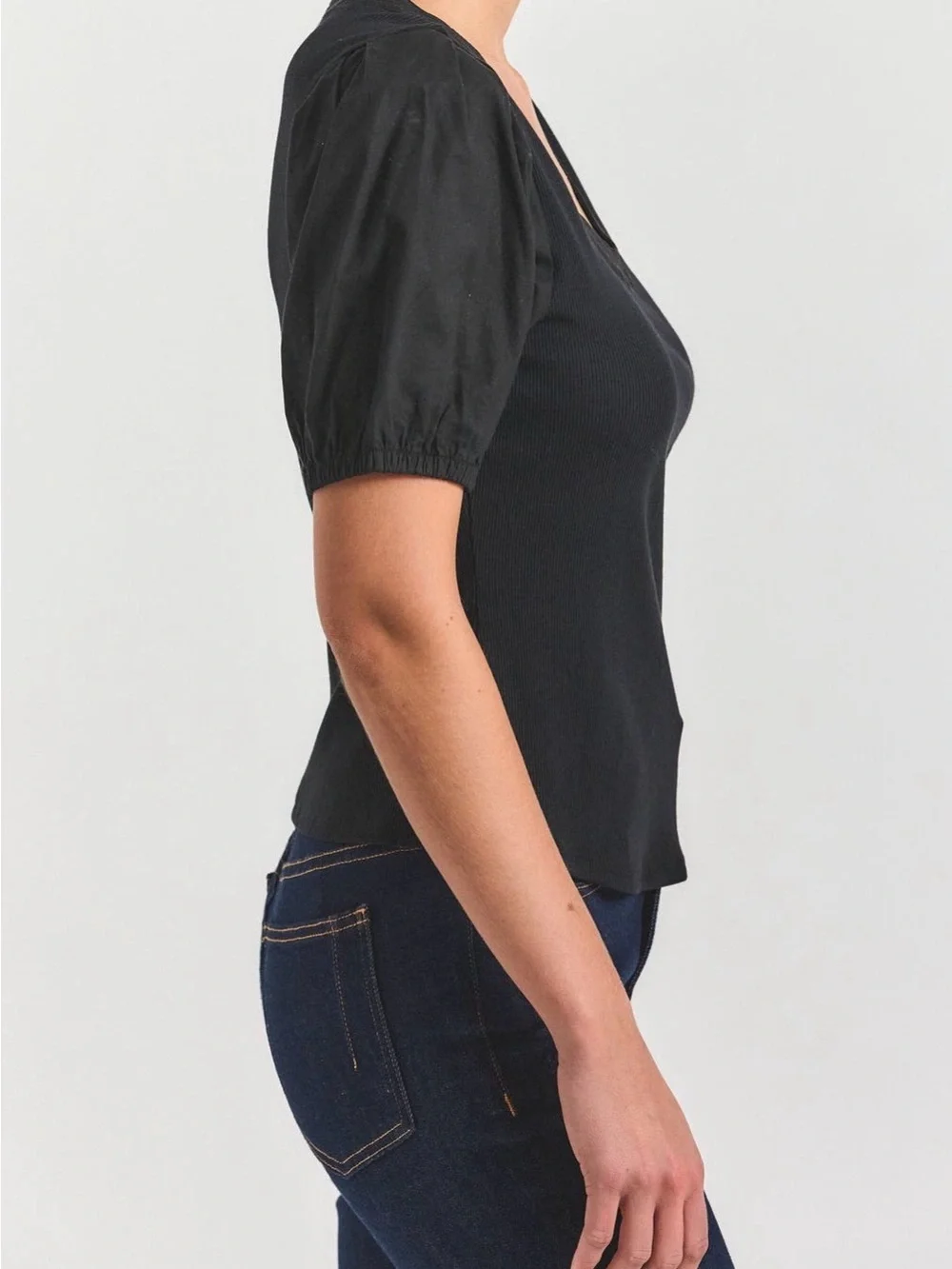 10 Crosby Derek Lam Willa Balloon Sleeve Top